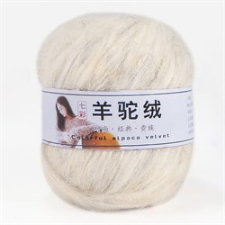 Alpaca Velvet 01 белый меланж 2877