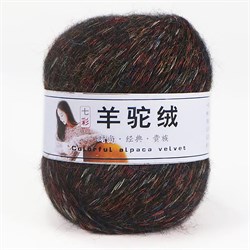 Alpaca Velvet 30 шоколадный меланж 2886