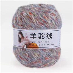 Alpaca Velvet 24 перванш меланж 2889