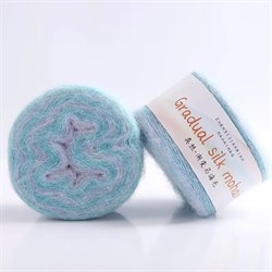 Gradual Silk Mohair 12 бирюза/св.перванш 2898